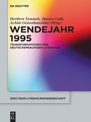 cover image of Wendejahr 1995